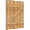 Ekena Millwork Joined Board-n-Batten Shutters w/Z-Bar, Rough Sawn Western Red Cedar, 26 7/8W x 30H, PR RBJ06Z26X030RWR - alternate 3